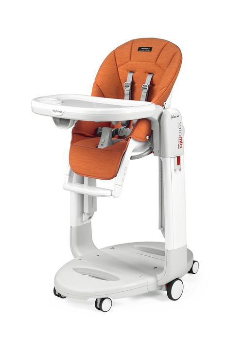 Scaun de masa 3 in 1 Tatamia Follow Me Peg Perego, 0-36 luni, Wonder Orange